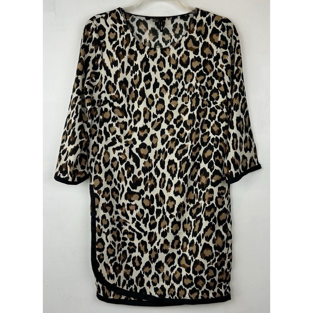 Mango Suit MIni Dress Women 4 Leopard Animal Print Short Classic Sexy Lightweigt